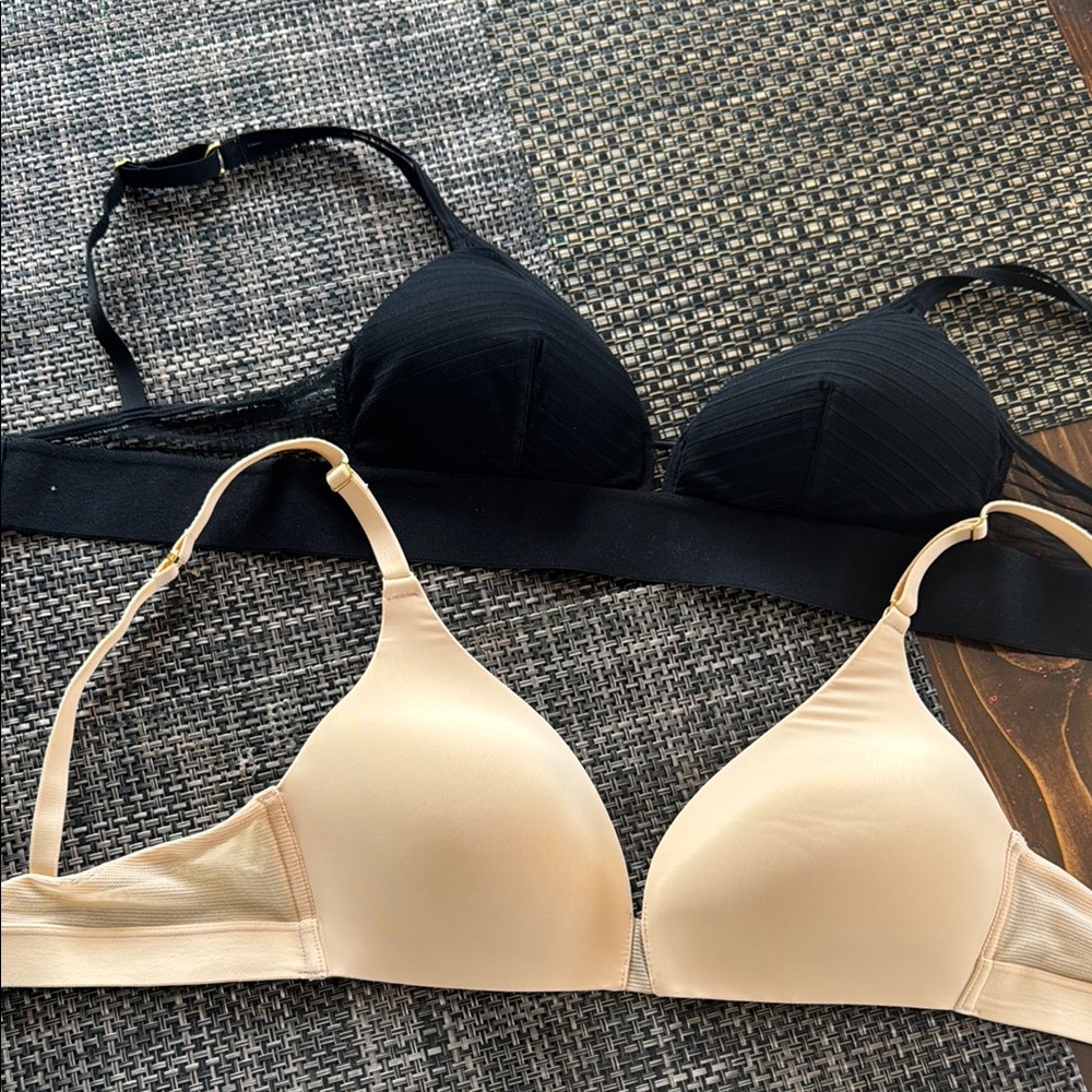 Bra Bundle Lively Black mesh Cream Bras with Molded Cups!